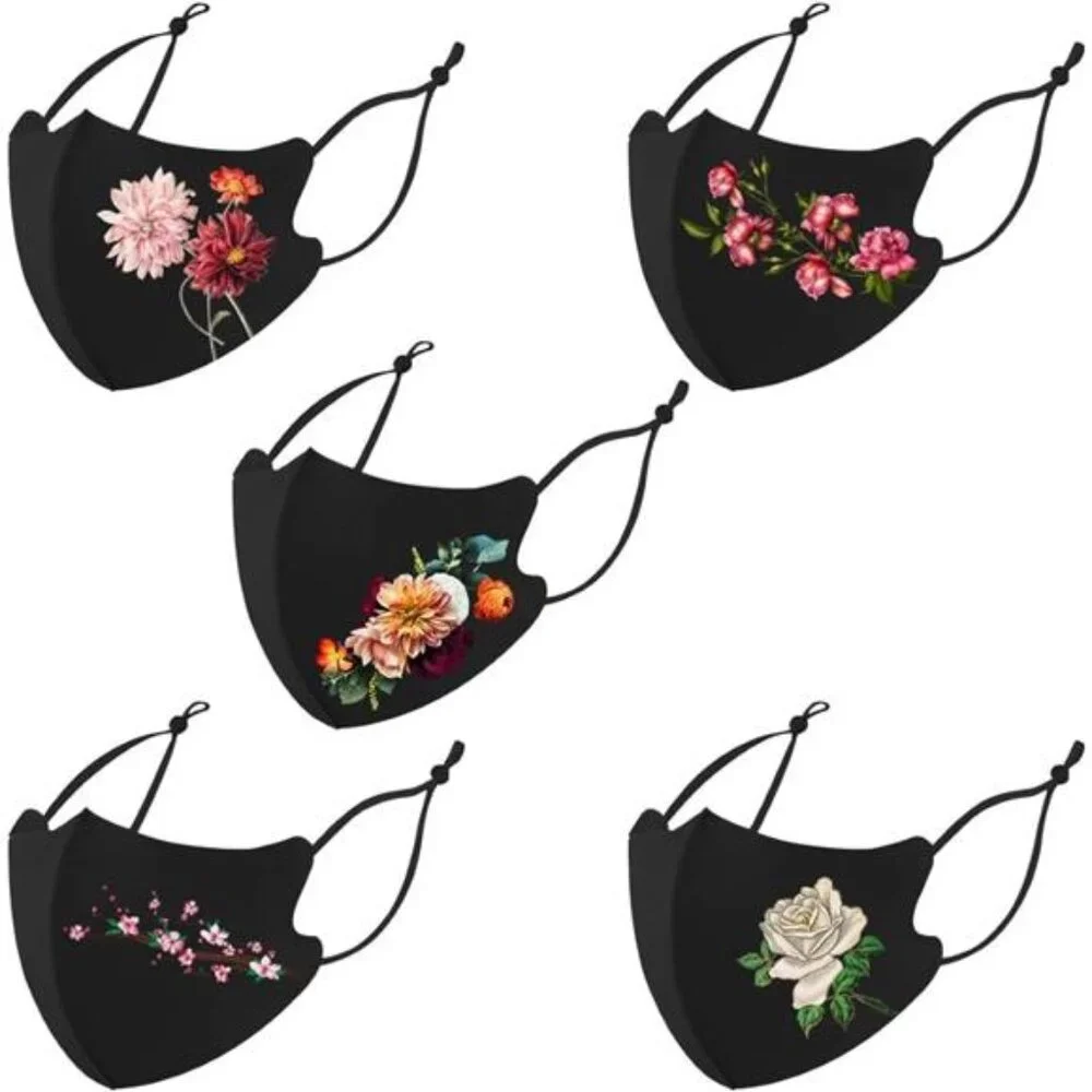 Washable Face Masks, Reusable, Ice Silk Cotton Cloth Masks